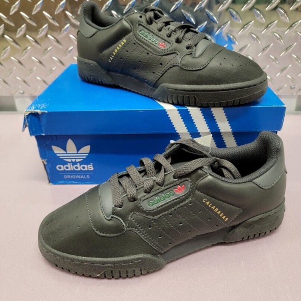 ADIDAS Men's YEEZY POWERPHASE CG6420 Black CALABASAS Shoes Size 5 Women's 6.5